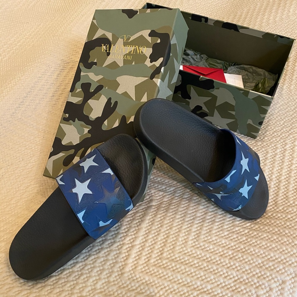 Valentino PVC Camo Women's Slides in US size 7*